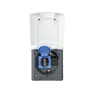 Inbouwstekkerdoos Design 2014 230V/12V/Sat Wit