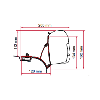 Fiamma F43Van Kit VW T5/T6 Multivan/Transporter Deep Black