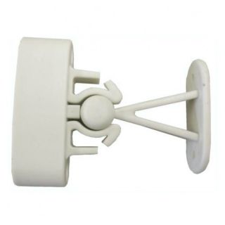 Deurvanger met Verend Deel Wit