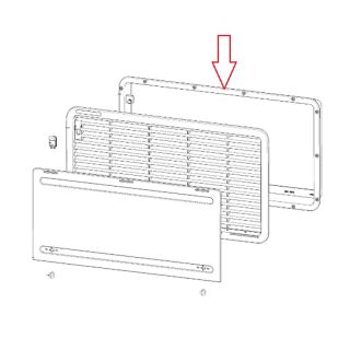 Dometic Inbouwframe Wit LS 330