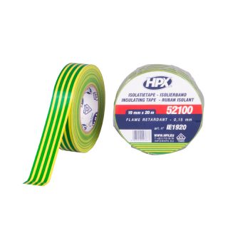 HPX PVC Isolatietape VDE 20mtrx19mm Geel/Groen
