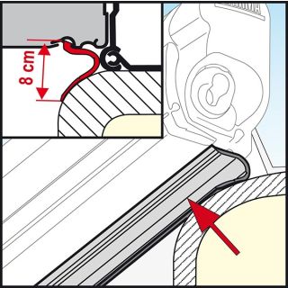Fiamma Kit Rain Guard Lower 550cm