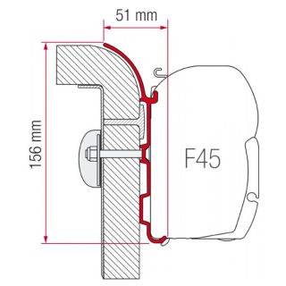 Fiamma Bürstner Adapter 450 F45