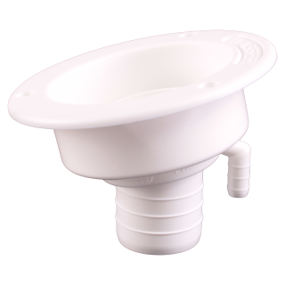 Watervulopening 40mm met Slot Wit
