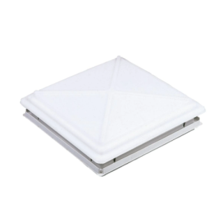MPK Dakluik 40x40cm Melkglas Grote Kap+Combirollo Grijs