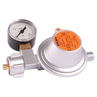 GOK Drukregelaar met Manometer 50mb 1/4L