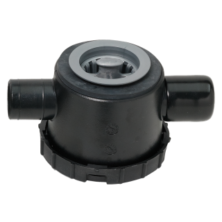 Reich afvoerplug zwart 39 mm met 2 aansl.