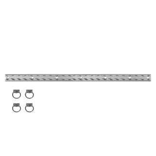 HTD Garage Bar Set 2x60cm + 4 Ringen