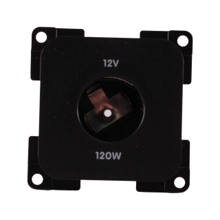Presto Contactdoos 12V Groot Inbouw S-10.000 Zwart