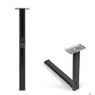 Klaptafelpoot Antraciet Middenknik 67.5cm