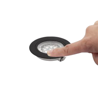 Vechline Inbouwspot Corvus Mini 2W Touch Zwart
