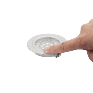 Vechline Inbouwspot Corvus Mini 2W Touch Nikkel