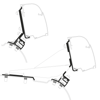 Thule T4200 PSA Compact VAN Adapter Fixed (LHD)