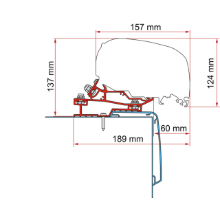 Fiamma Rapido C55i/ C86i Adapter 500