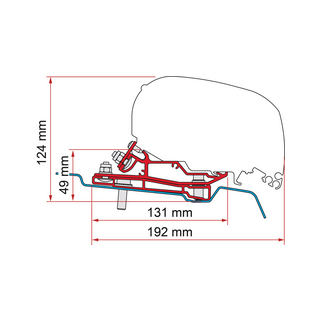 Fiamma Adapter Ford Transit L3H3 320