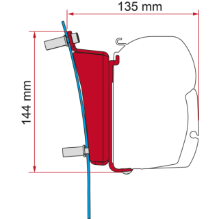 Fiamma Kit VW T5/ T6 Transp./Multivan F45 Deep BL