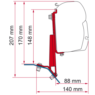 Fiamma Kit Ford Custom Deep Black F45-F43