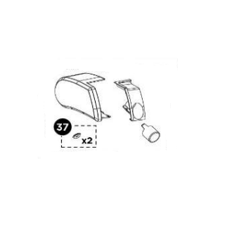 Thule 9200 Endcap Main Housing 230V LH EM Wit