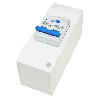 Zekeringkast 2-Modules met Aardlekschakelaar 30mA