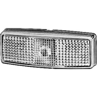 Hella Breedtelicht met Reflector Rechthoekig Opbouw Wit