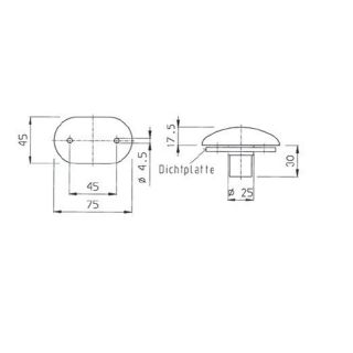 Jokon Breedtelicht PL2000 Ovaal Inbouw Wit