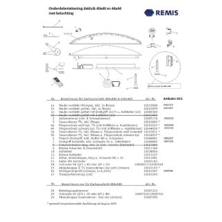 Remis Streamline Dakluik Afdichtrubber 40x40 1.63m