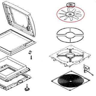Thule Vent Motor + Fan Blade Ventilator