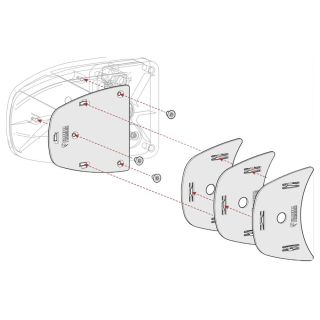 Fiamma Kit Spacer Safe Door >2017 Wit