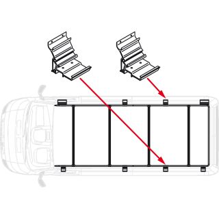 Fiamma Fixing Bar Kit Roof Rail Ducato Extra 14.5cm