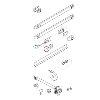 Thule Mounting Rail Screw Nail 100st.