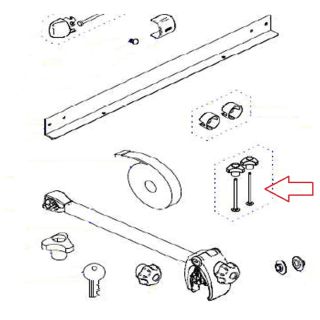 Thule Bolt 90mm met knob high 1500603175