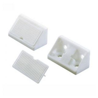Hoekverbinder met afwerkkapje. Wit 