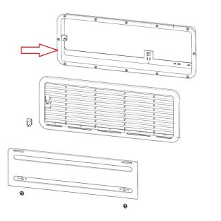Dometic L200 Kader Bodem Wit