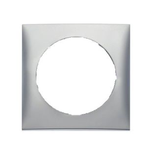 Berker Afdekraam Flow 1-Vaks Chroom Mat