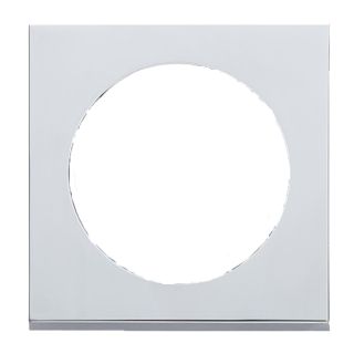 Berker Afdekraam Pure 1-Vaks Chroom Mat