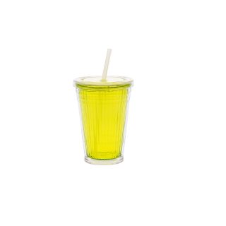 Gimex Drinkbeker met Rietje Lime