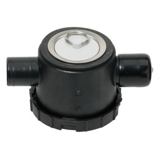 Reich afvoerplug RVS 39 mm met 2 aansl.