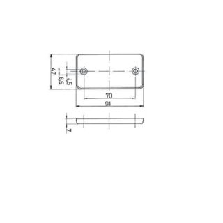Jokon Reflector R115 Rechthoekig Wit
