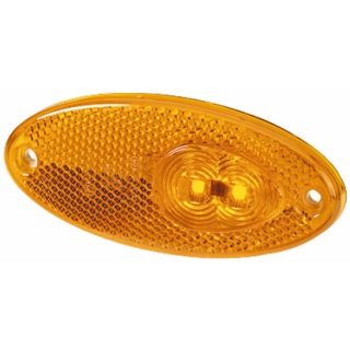 Hella Zijmarkering LED met Reflector Ovaal Opbouw Oranje