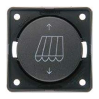 Berker Poolomkeerschakelaar Luifel Inbouw Antraciet Mat 12/24V