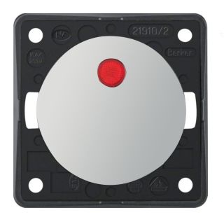 Berker Aan/Uitschakelaar Flow/Pure met Lampje Inbouw Chroom Hoogglans 230V