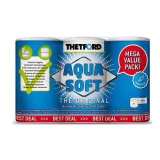 Thetford Promo Aqua Soft Toiletpapier 6 Rollen