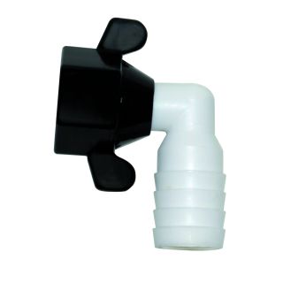 Shurflo Aansluitnippel gebogen, slangaansluiting 10mm