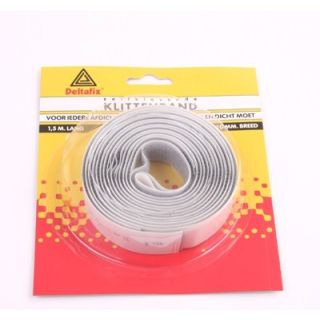 Deltafix Klitteband Zelfklevend 1.5mx20mm Grijs