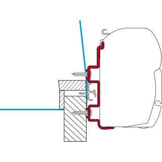 Fiamma Hymer Exsis Adapter <2005 300 F45