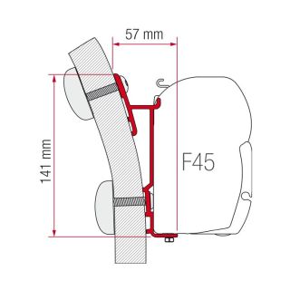 Fiamma Hymer S-E Klasse Adapter 400 F45