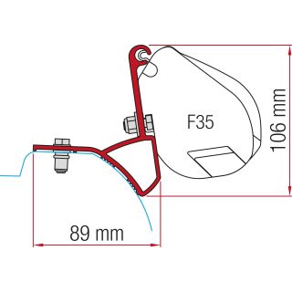 Fiamma Trafic/Vivaro/Talento/NV300/Rapido Mirande S Kit F35