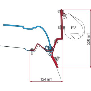 Fiamma Mercedes V-Class/Marco Polo Kit H1-L2 >2014 F35/F45