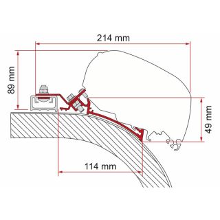 Fiamma Rapido Distinction Adapter 600 F65/F80