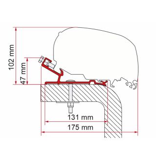 Fiamma Hymer Adapter 550 F65/F80